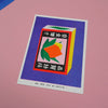 Affichette risographie 'Japanese Matchstick Box'