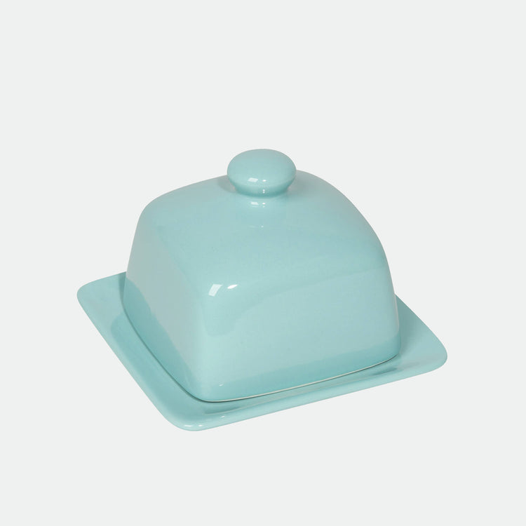 Beurrier carré bleu
