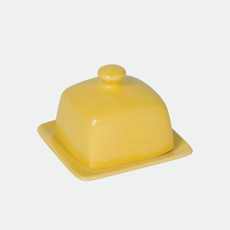 Beurrier carré jaune citron