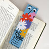 Marque-page Fleurs bleues