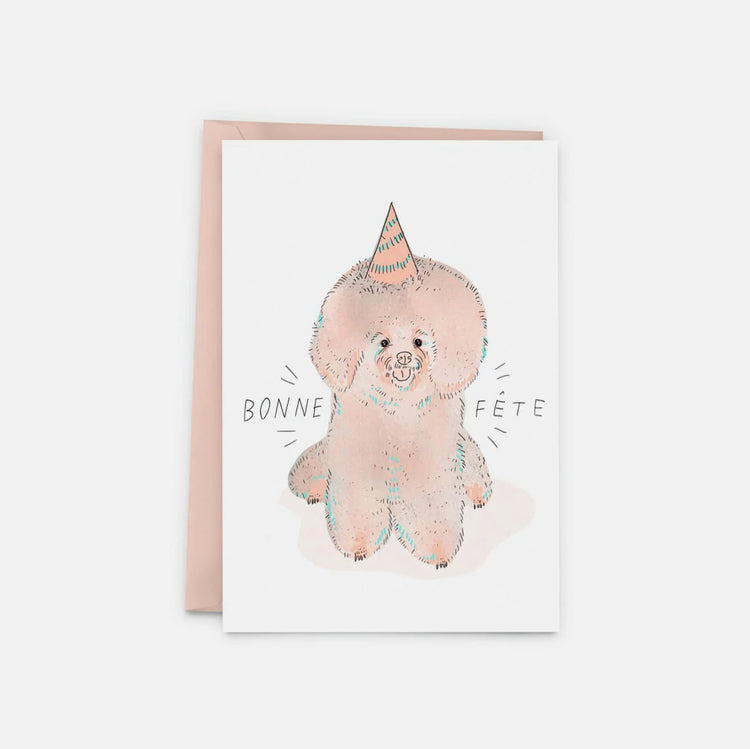 Carte de souhait Bichon