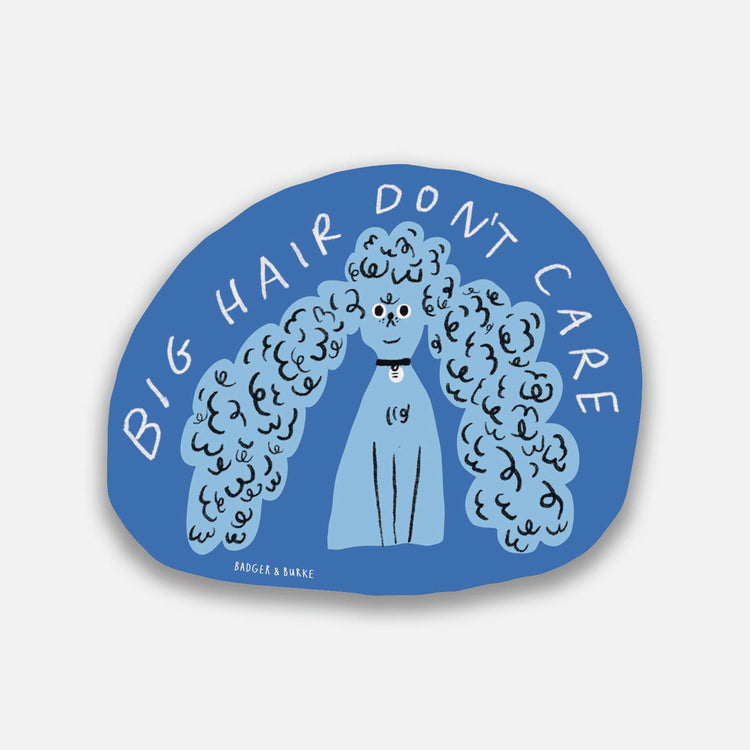 Autocollant Big Hair Don't Care