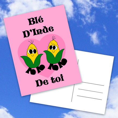 Carte-postale Blé d'inde de toi