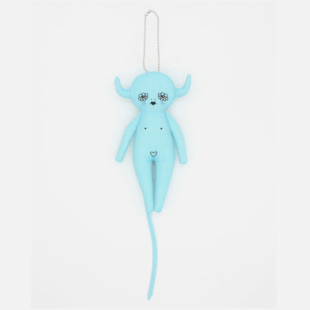 Poupée porte-bonheur décorative 'Blue Devil'
