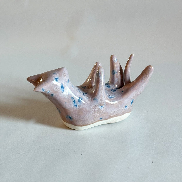 Figurine Blue Cheese Cat Lounging