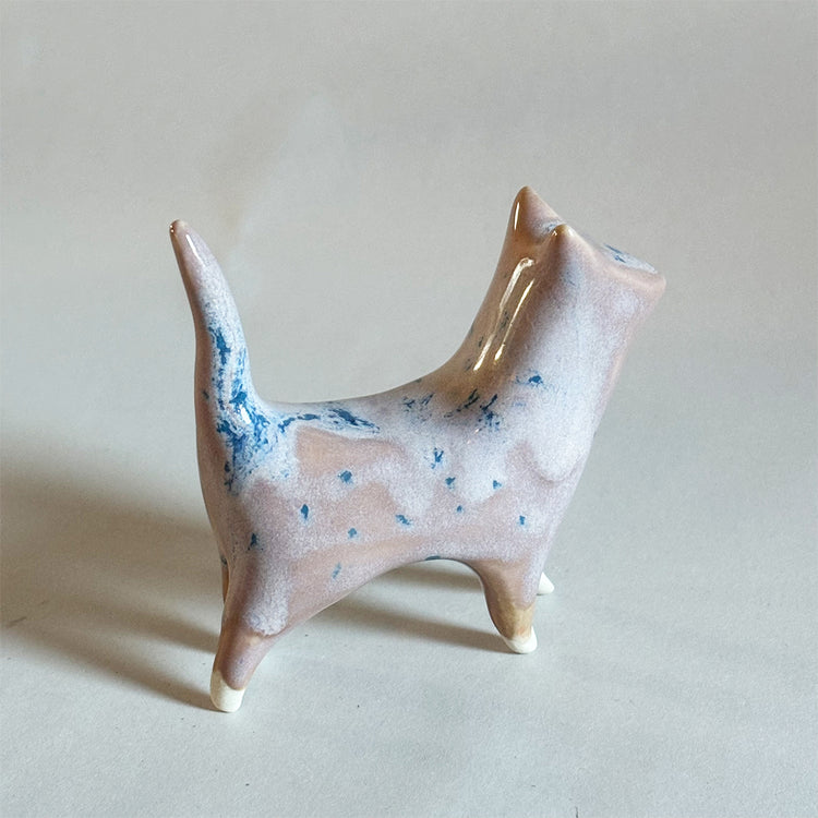 Figurine Blue Cheese Cat Standing