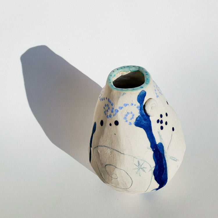 Blue Diary Vase