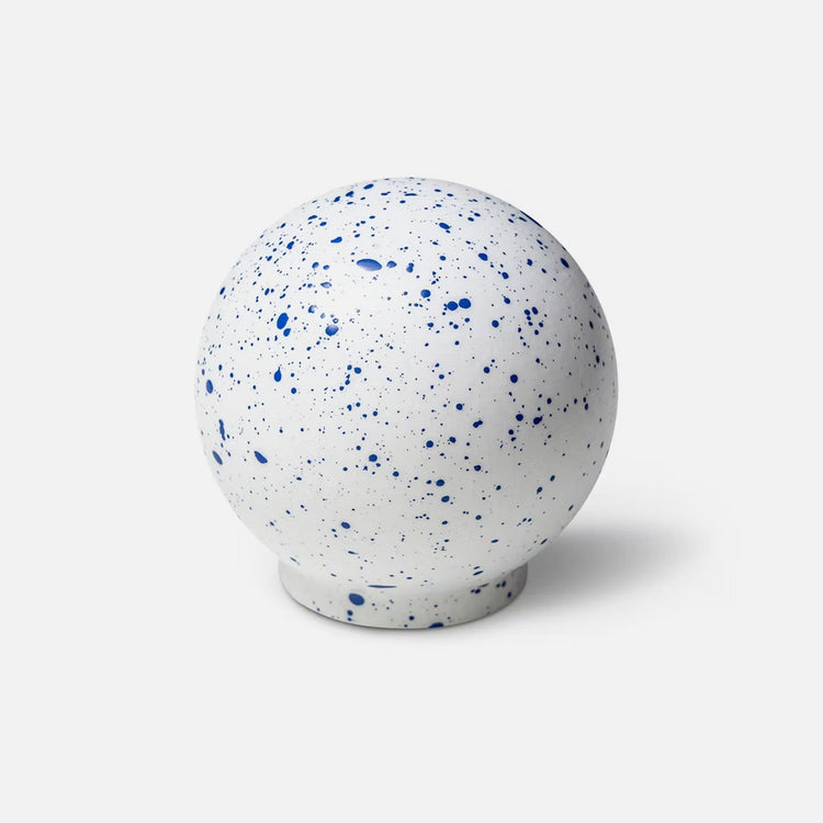 Blue on white splash handle (or hook) [made to order]