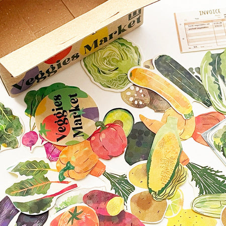 Hako Mini Box of 40 Vegetable Stickers