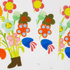 Affiche risographie 'Boot Vase'
