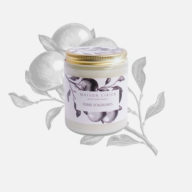 Bougie parfumée Terre d'agrumes 225g
