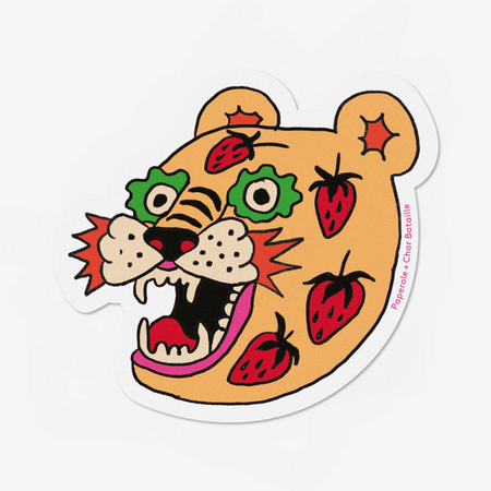 Sticker 'Strawberry Tiger'