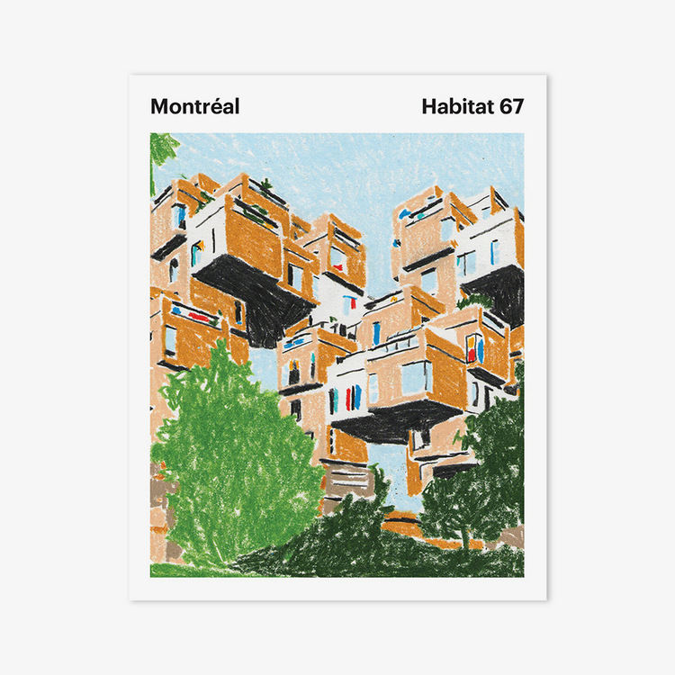 Carte postale 'Montréal - Habitat 67'