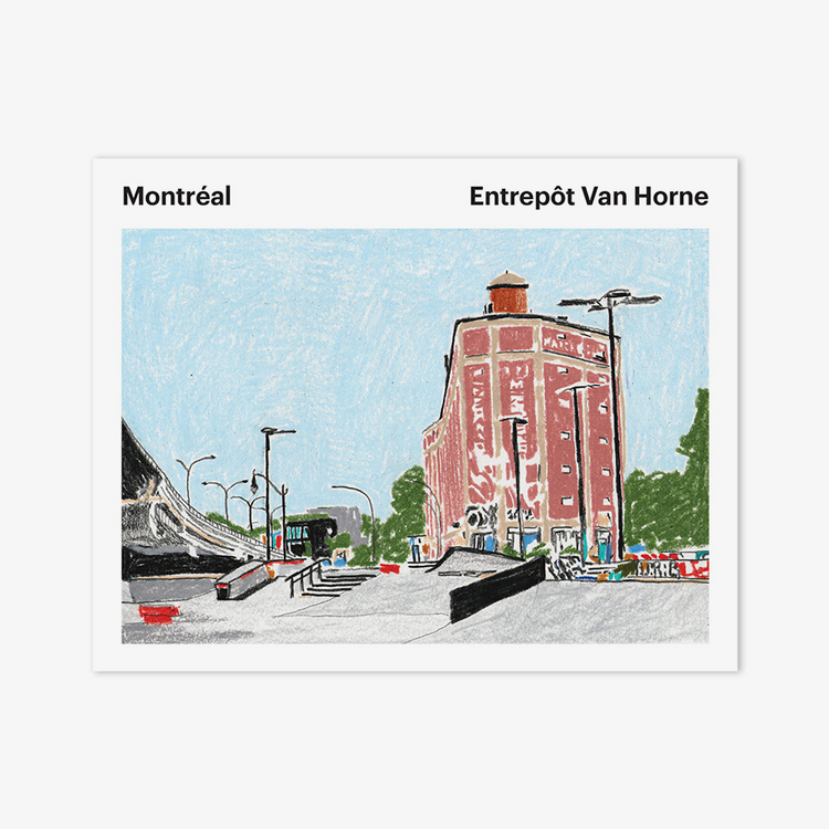 Carte postale 'Montréal - Entrepôt Van Horne'
