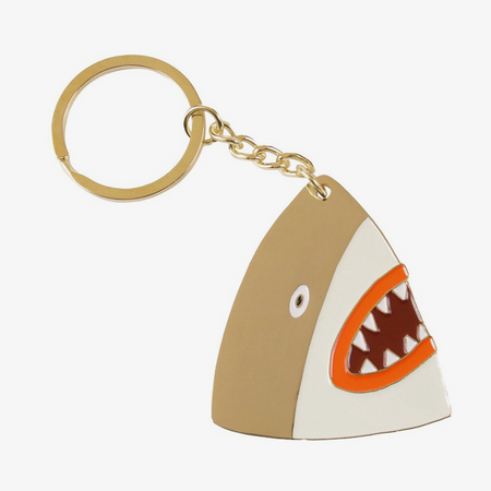 Porte-clés doré Requin