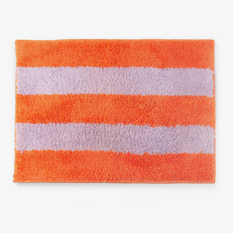 Striped bath mat 