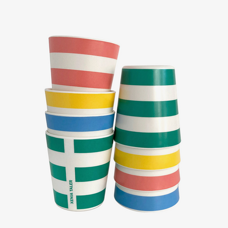 Striped Bamboo Tumbler [Various Colors] 
