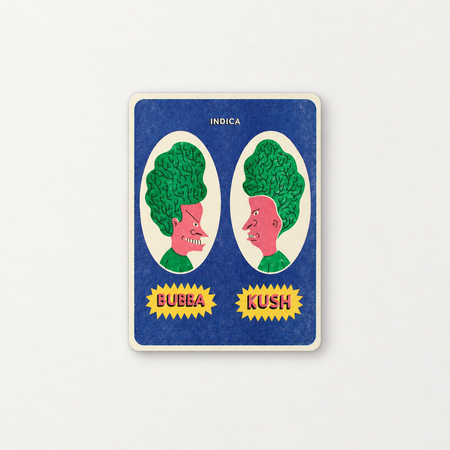 Affichette risographie 'Bubba Kush'