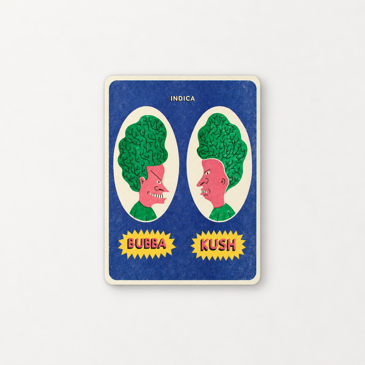 Affichette risographie 'Bubba Kush'