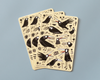 Feuille d'autocollants Corbeaux amusants