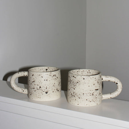 Tasse en céramique Moucheté Brun