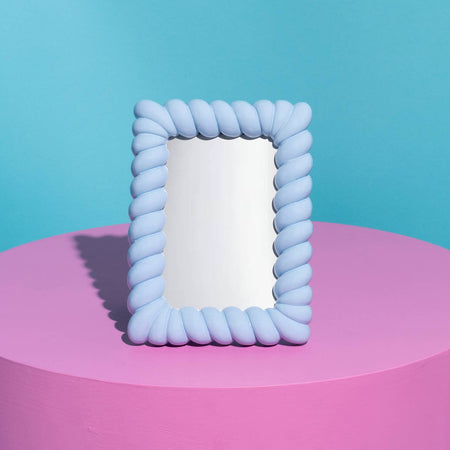 Cadre torsadé Metropol bleu clair