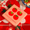 Set of 4 textile coasters Tomatoes