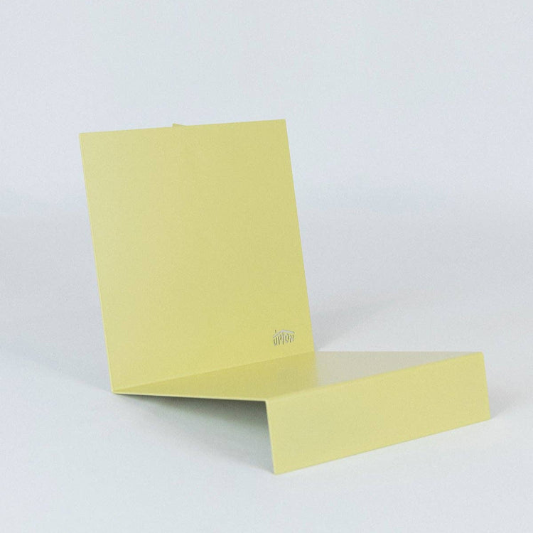 Support LP à livres ou disques jaune pâle