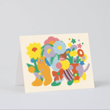 Carte de souhaits Des fleurs pour toi