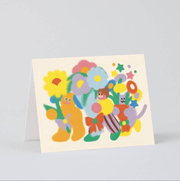 Carte de souhaits Des fleurs pour toi