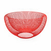 Red Wire Mesh Fruit Bowl