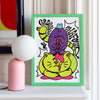 Affiche risographie 'Monsieur Grognon'