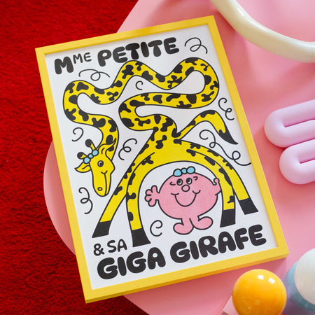 Affiche risographie 'Madame Petite'