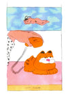 Affiche risographie 'Garfield'