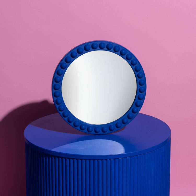 Miroir  rond Peninsula cobalt