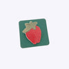 Broche en céramique Fraise