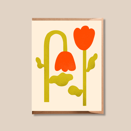 Tulips Greeting Card