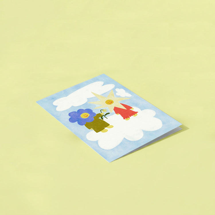 Carte de souhaits Cadeau Pissenlit