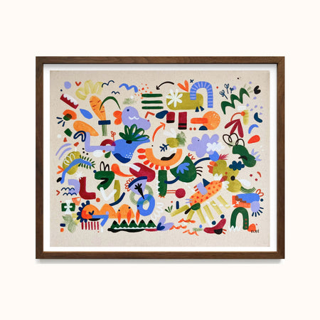 Affiche 'Un dimanche dans le potager'