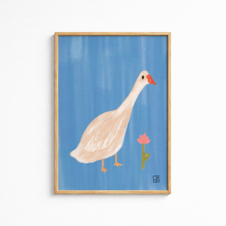 Affiche 'Oie Fleur'