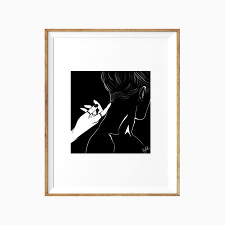'Finger Neck' Metallic Poster [Various Colors]