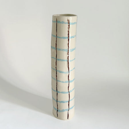 Vase carreaux vintage