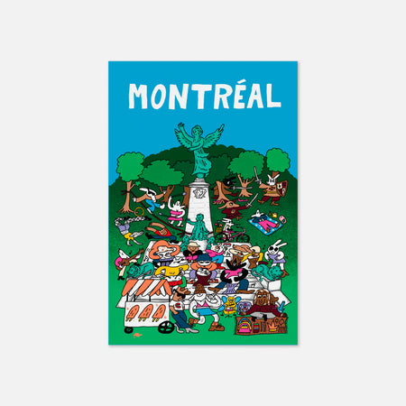 Postcard 'Montreal Tam tams' 