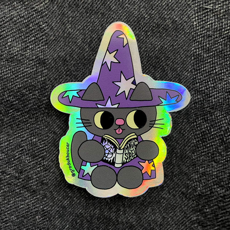 Autocollant Magician Kitty