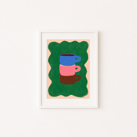 Affiche '3 Coffee Cups'
