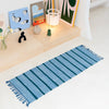 Tapis de couloir Rayé bleu