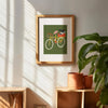 Affiche Chat sur vélo