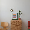 Luminaire Q en céramique rouge