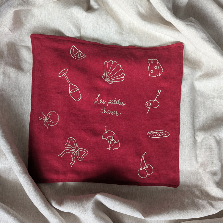 Embroidered centerpiece