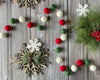 Guirlande en laine feutrée Noël [5pi]